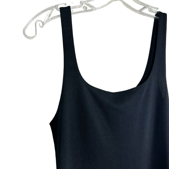 Zara Midi Black Dress Tight Fitting Size Large - Picture 6 of 16